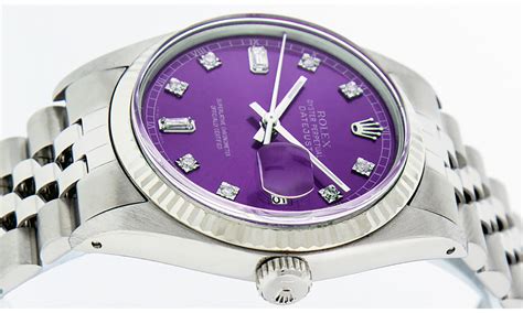 rolex purple face mens|rolex datejust purple.